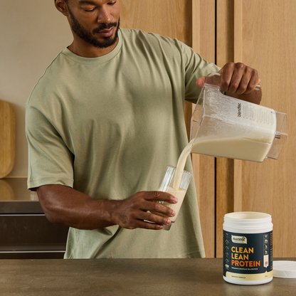 Nuzest - Pea Protein Powder - Clean Lean Protein, Premium Vegan Plant Based, Dairy Free, Gluten Free, GMO Free, Naturally Sweetened Protein Shake, Smooth Vanilla, 20 Servings